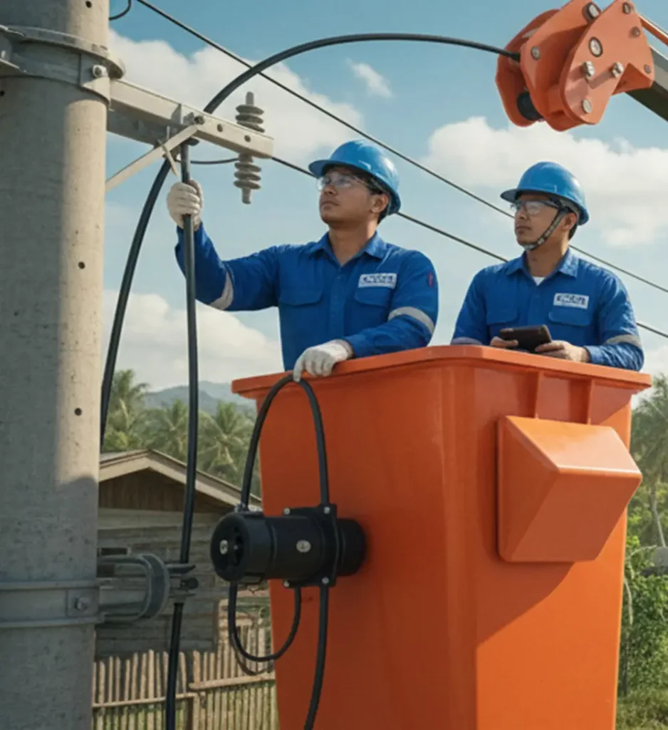 Aerial Cable Installation (FOC / Copper)