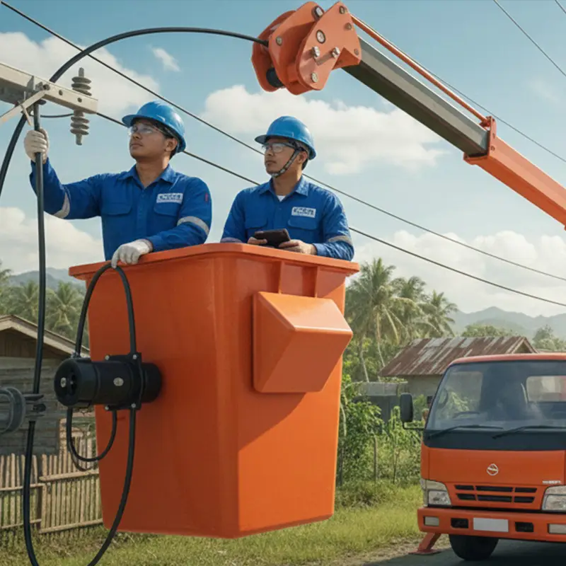 Aerial Cable Installation (FOC / Copper)
