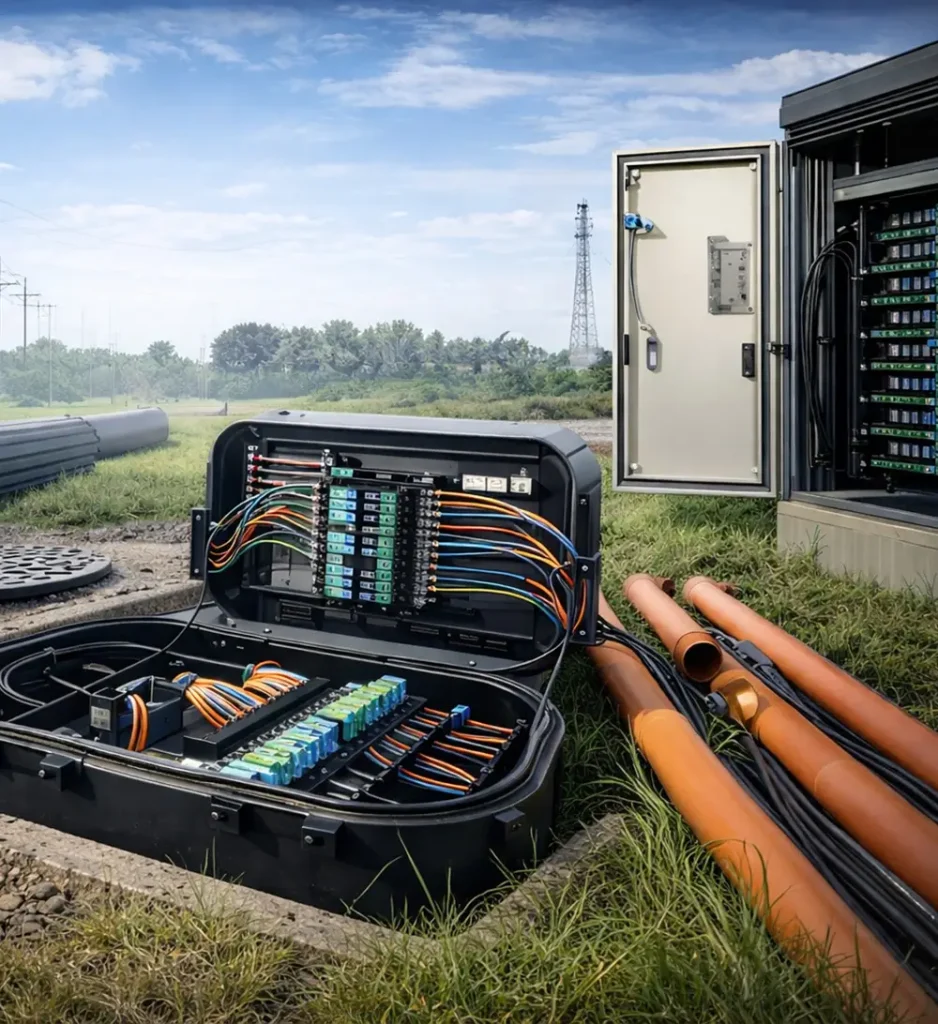 Outside Plant (OSP) Infrastructure Solutions that deliver reliable, high-performance fiber and telecom connectivity across outdoor environments.
